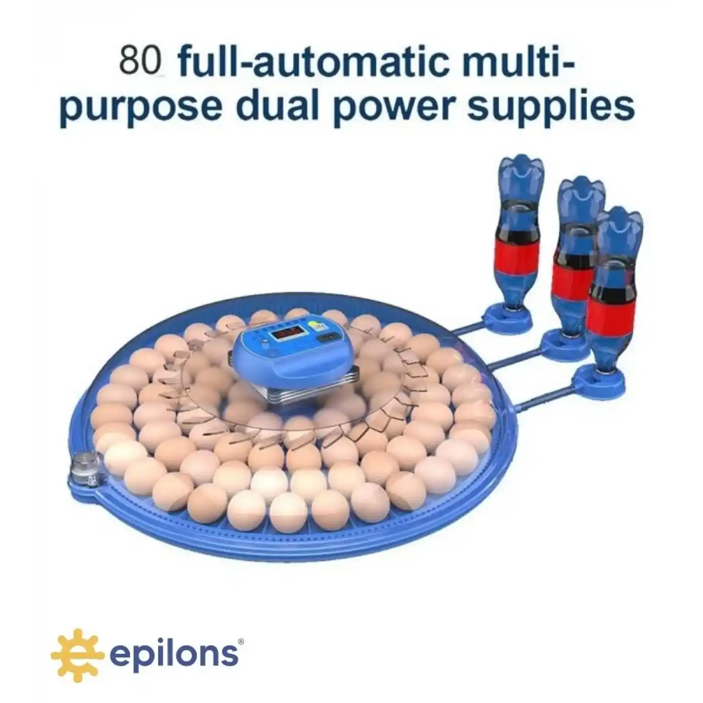 80 Yumurta Kapasiteli Otomatik Çiftlik Kuluçka Makinesi : Yumurta, Bıldırcın, Civciv ve Kanatlılar İçin MZ-80