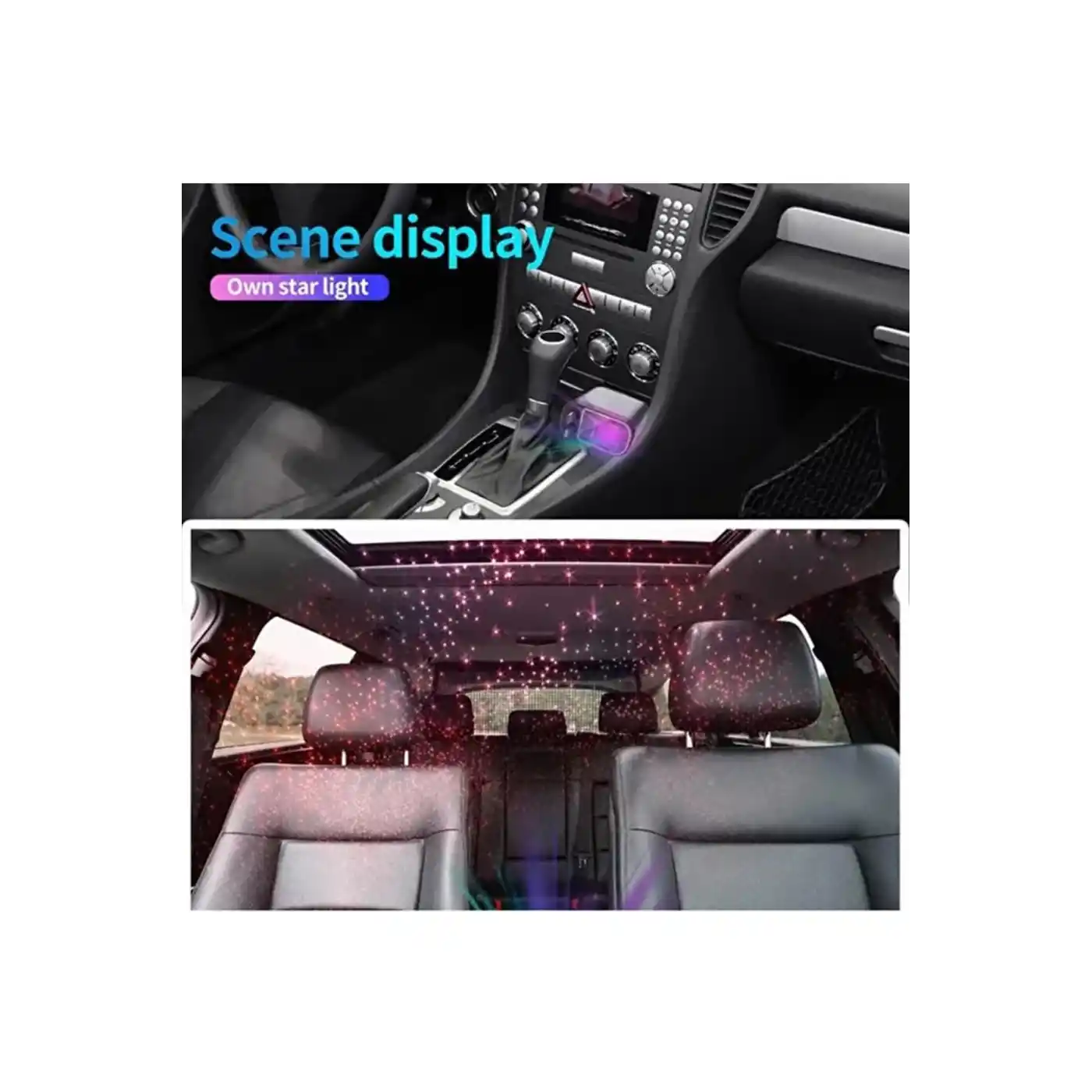 Led Işık Tavan Aydınlatmalı 66w 4’1 Çift Kablolu Hızlı Şarj 3.4a Araç İçi Çakmaklık Şarj Aleti