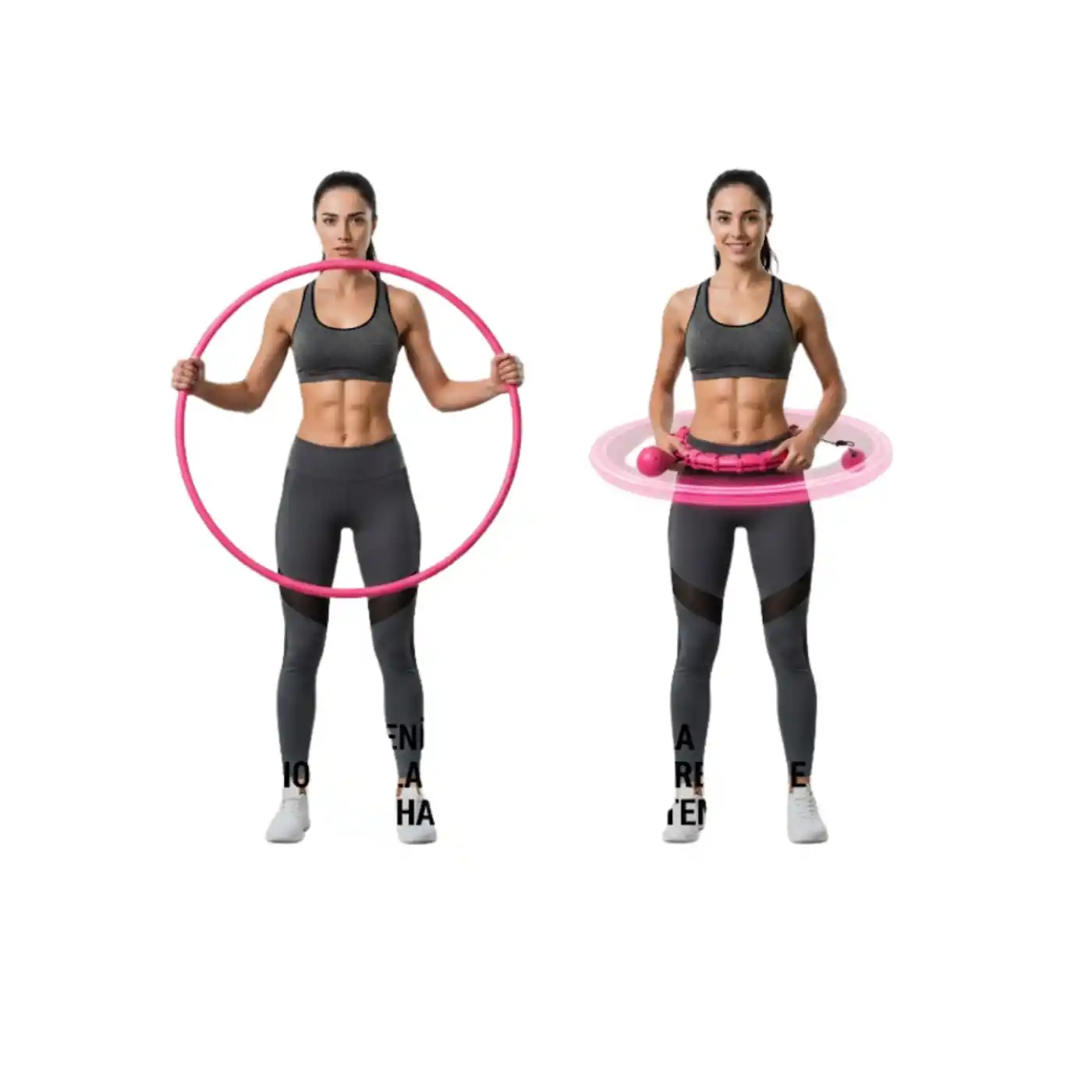 Masajlı Akıllı Hula Hoop Ayarlanabilir Fitness Çemberi