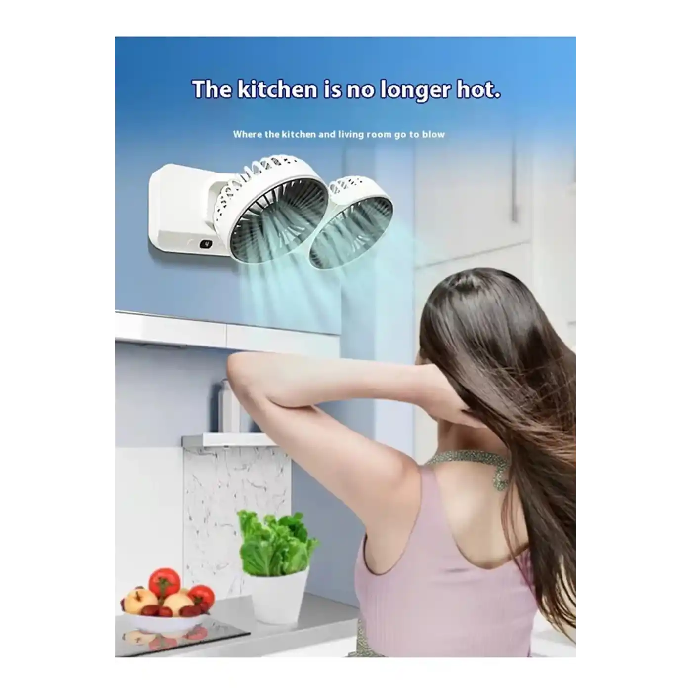 Masaüstü Dijital Ekranlı Çift Fanlı Led Işıklı Soğutucu Fan Ev Ofis Şarjlı Vantilatör