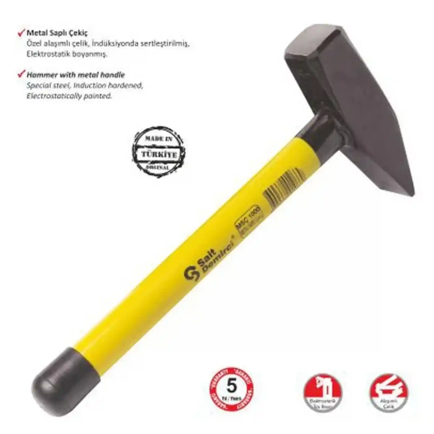 Metal Saplı Çekiç 300 Gr