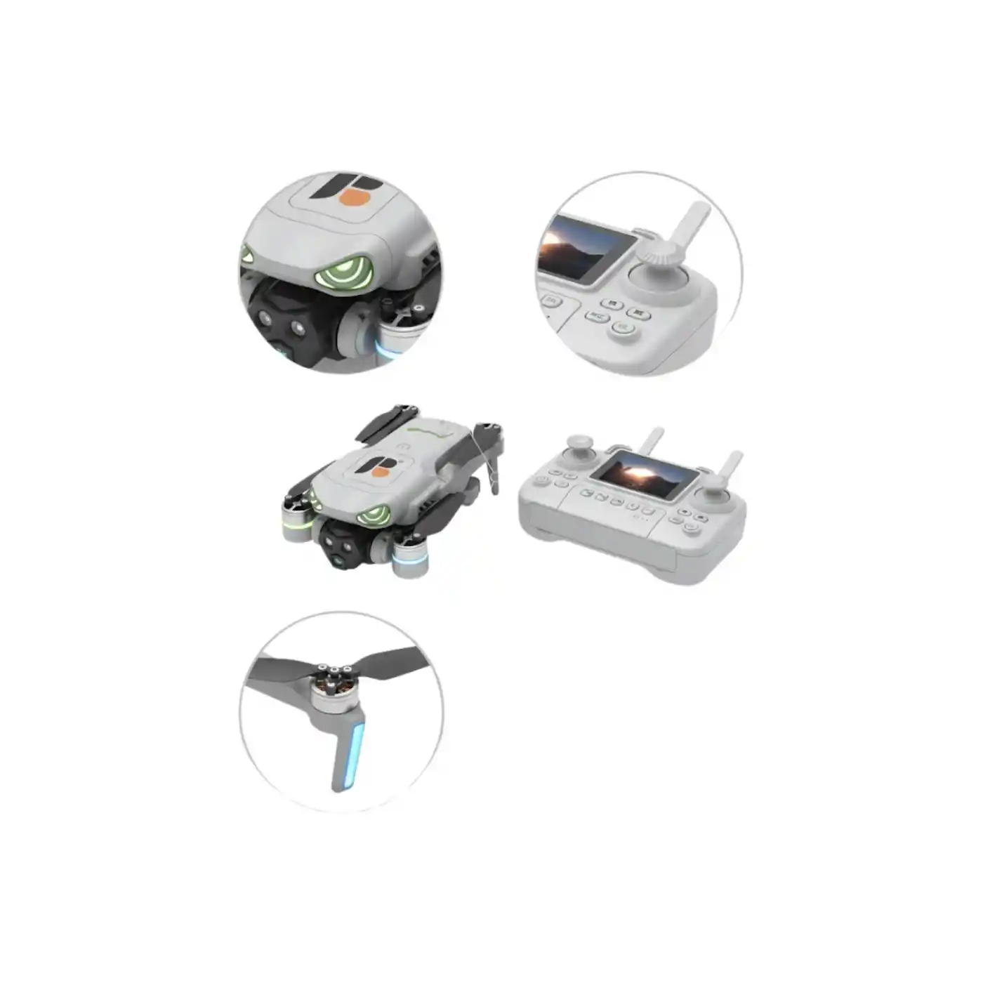 Optik Akış Destekli Stabil Uçuş Drone Seti Zengin Kutu İçeriği