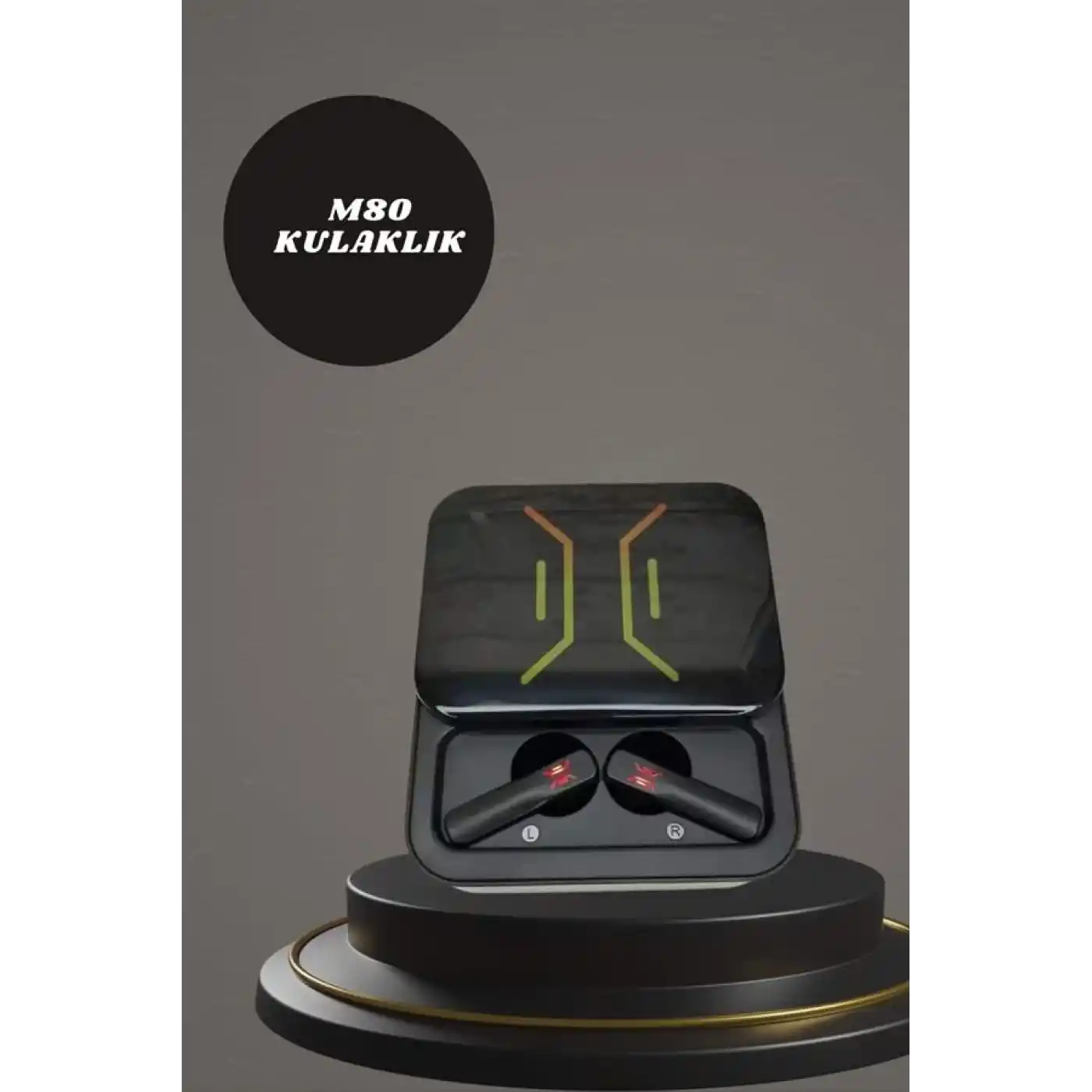 Powerbank Kulaklık ve 7 Kordonlu Akıllı Saat Çoklu Şarj Girişi Bluetooth Bağlantılı