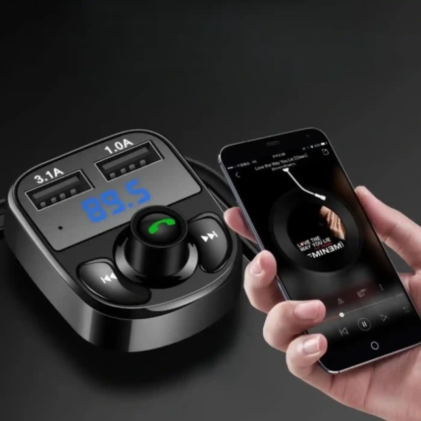 QC 3.1A USB & PD /TF FM Transmitter