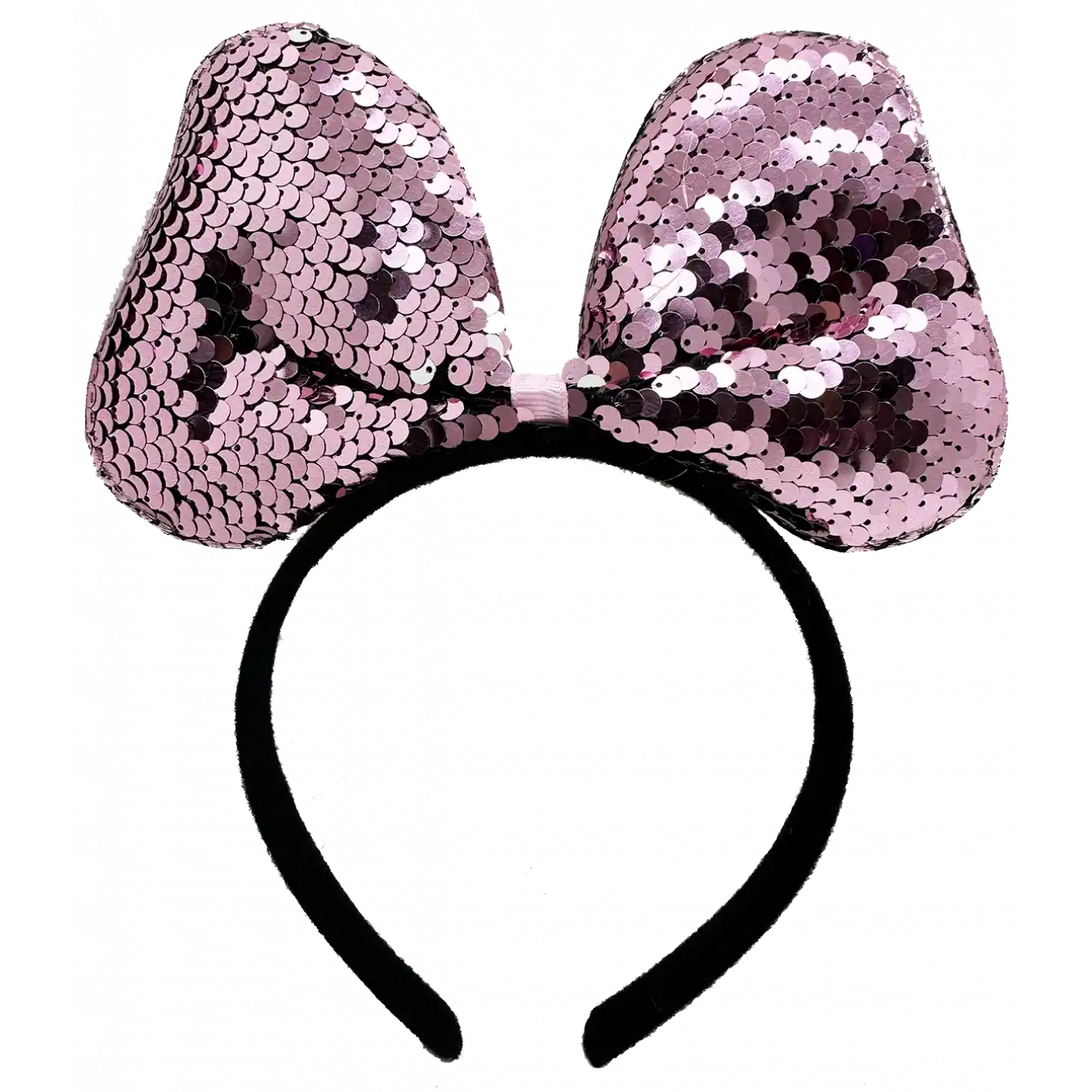 Renk Değiştiren Pullu Fiyonk Parti Tacı Pembe Gümüş