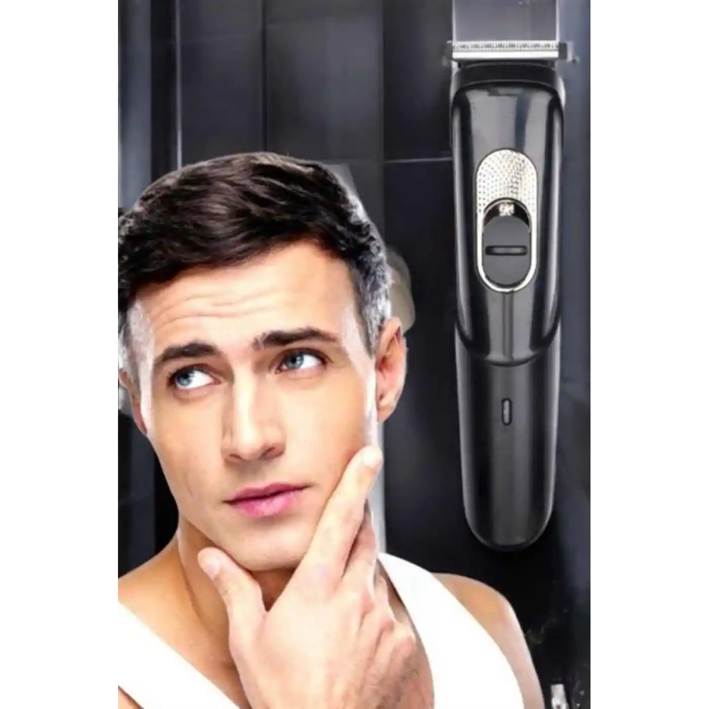 Saç Sakal Vücut Şarjlı Kablosuz Tıraş Makinesi Profesyonel Paslanmaz Çelik