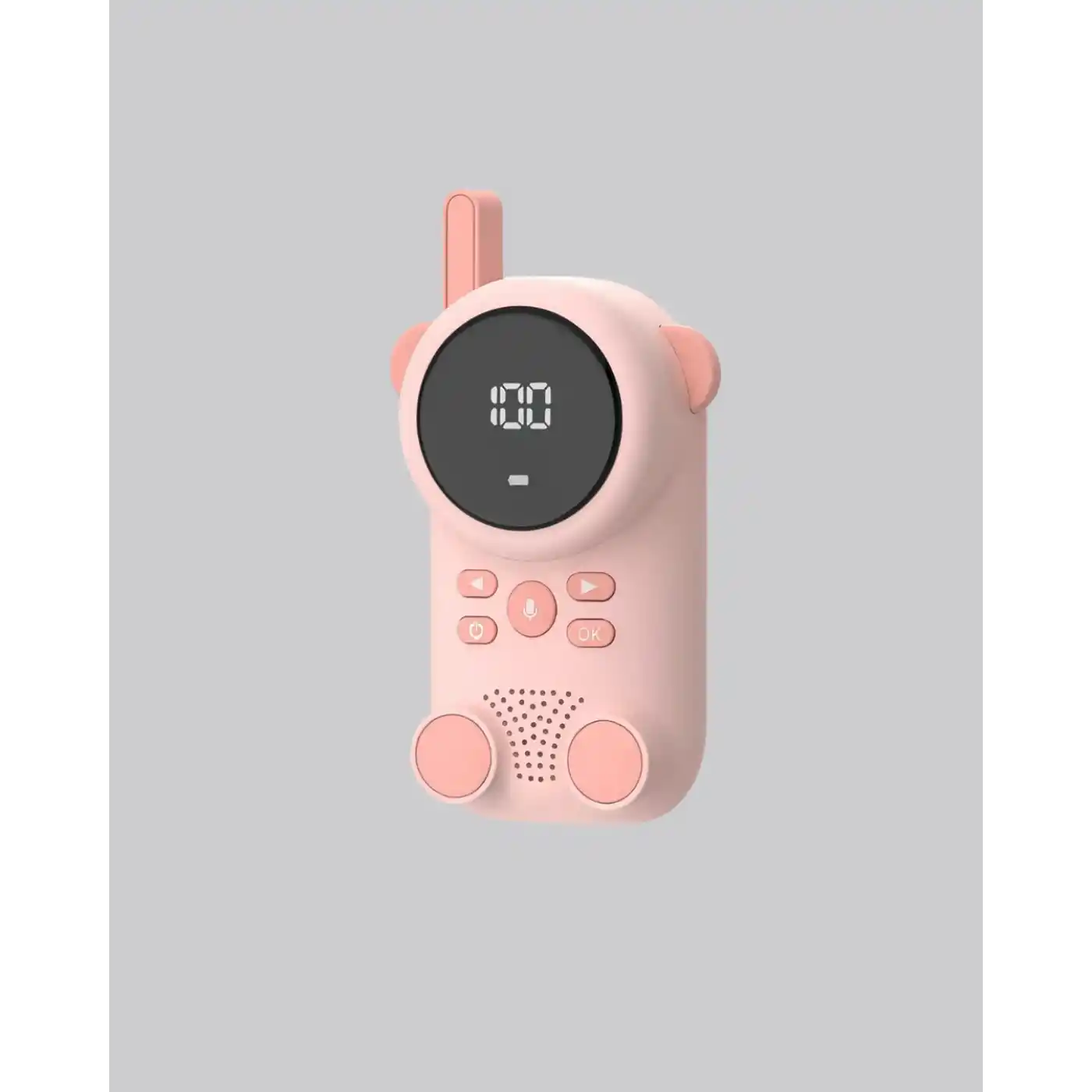 Şarjlı Bebek Telsizi Uzun Mesafe 22 Kanal LCD Ekran VOX Modu 400 mAh