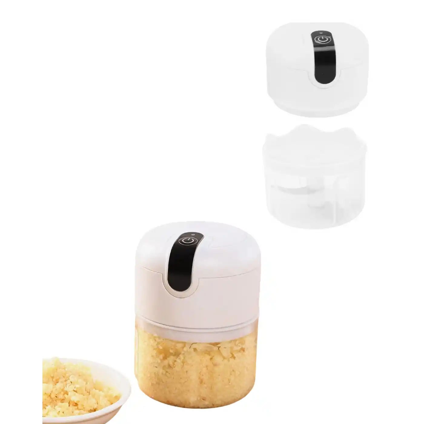 Şarjlı Mini Sarımsak Doğrayıcı USB Şarjlı 250 ml