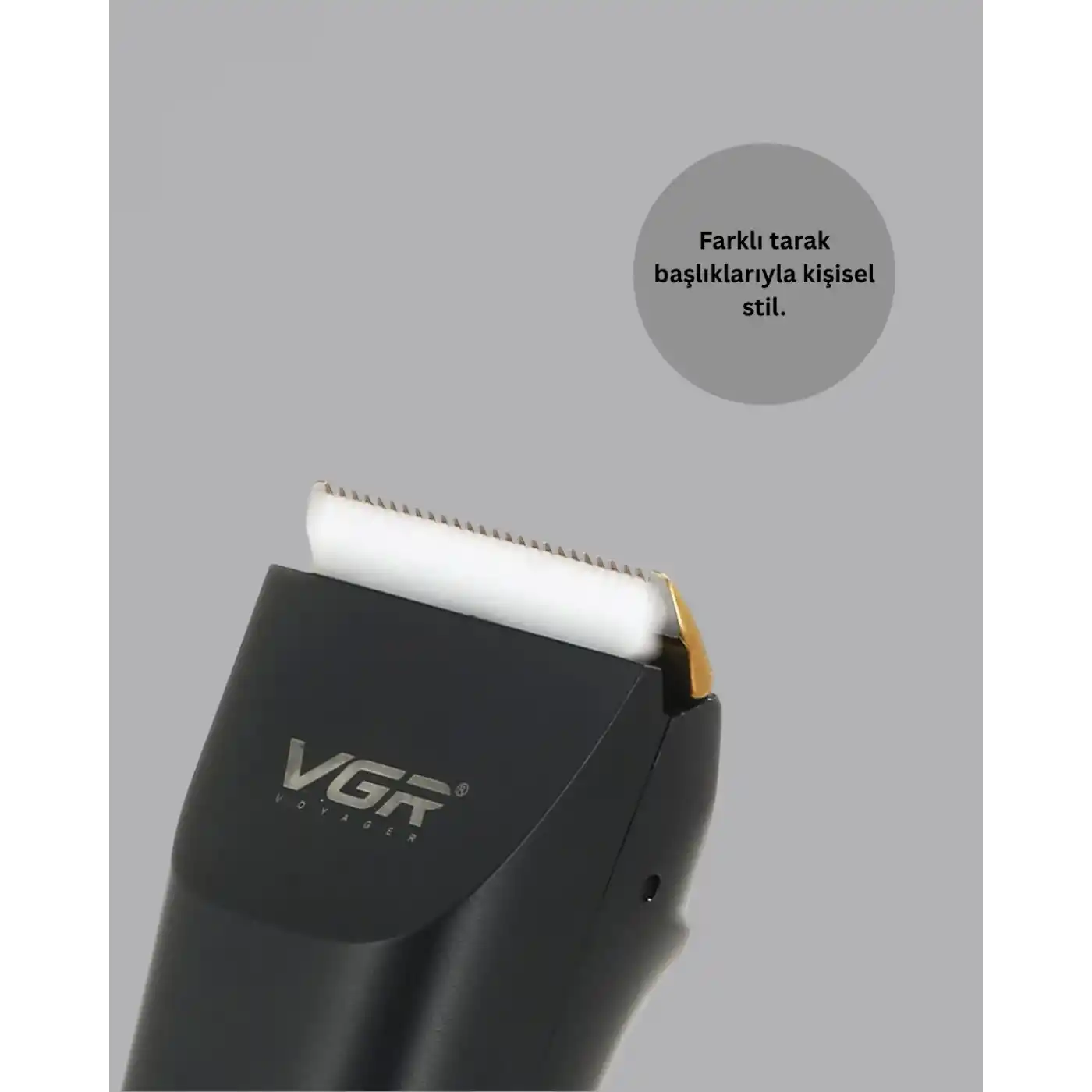 Şarjlı Saç Kesme Makinesi – 4 Taraklı, 2 Kademeli Güç Ayarı, Uzun Pil Ömrü