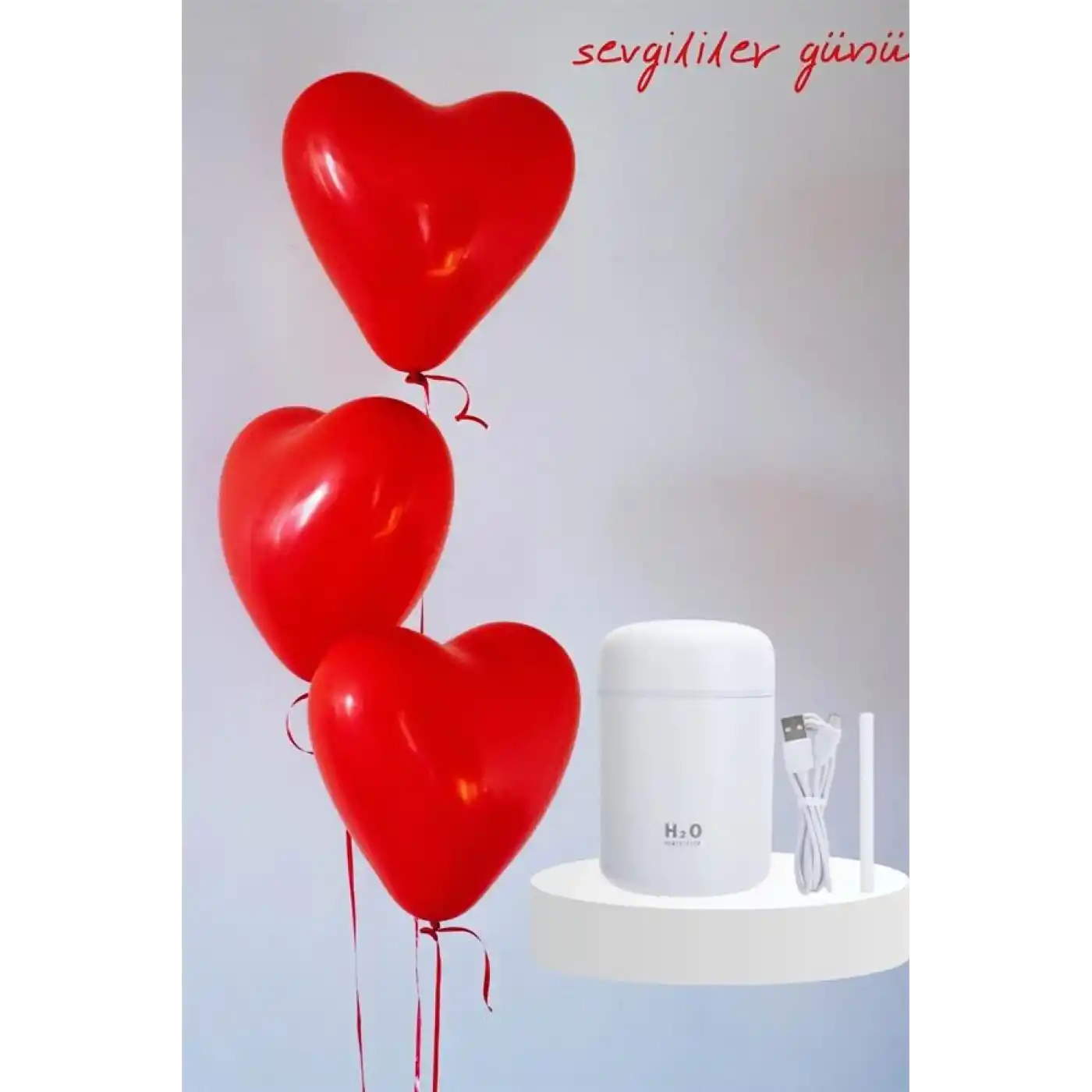 Sevgiliye Hediye Led Işıklı Hava Nemlendirici USB Şarjlı Sevgiliye Özel