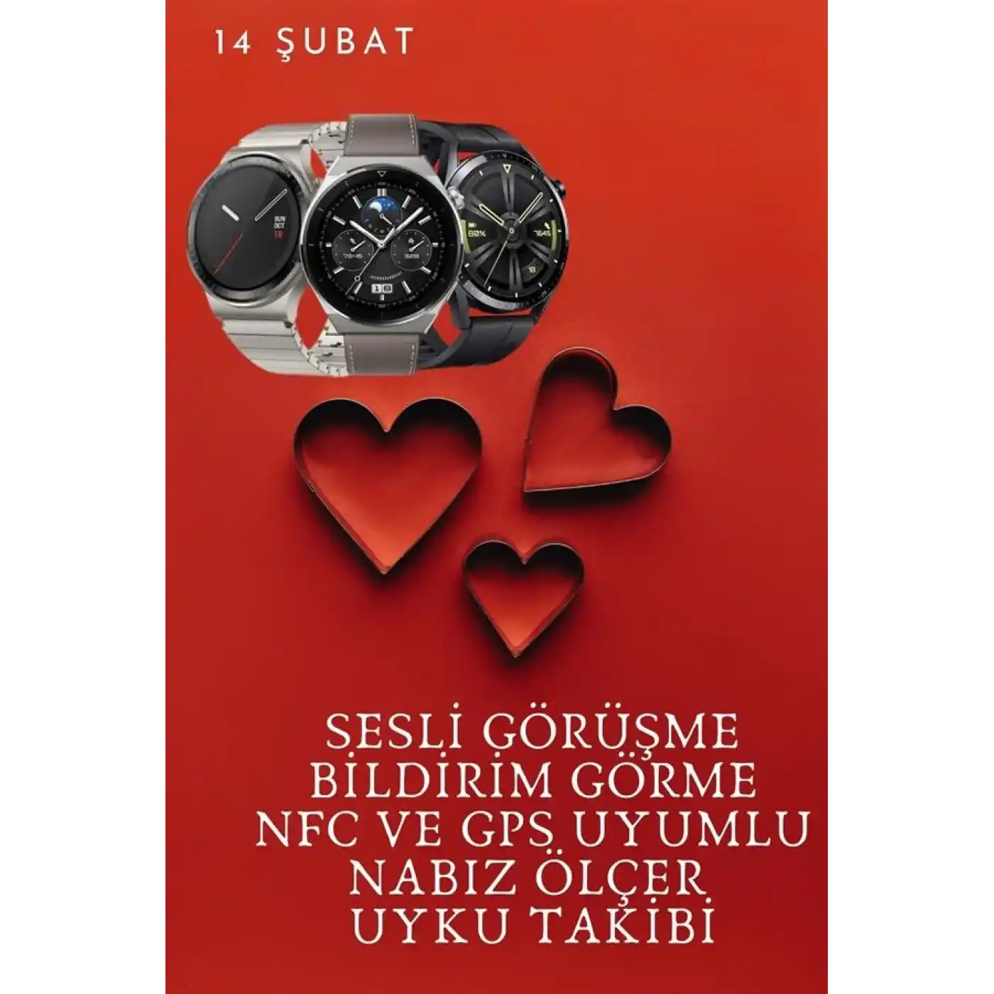 Sevgiliye Özel Yeni Nesil Akıllı Saat Çiftlere Özel Kampanya Çift Saatleri