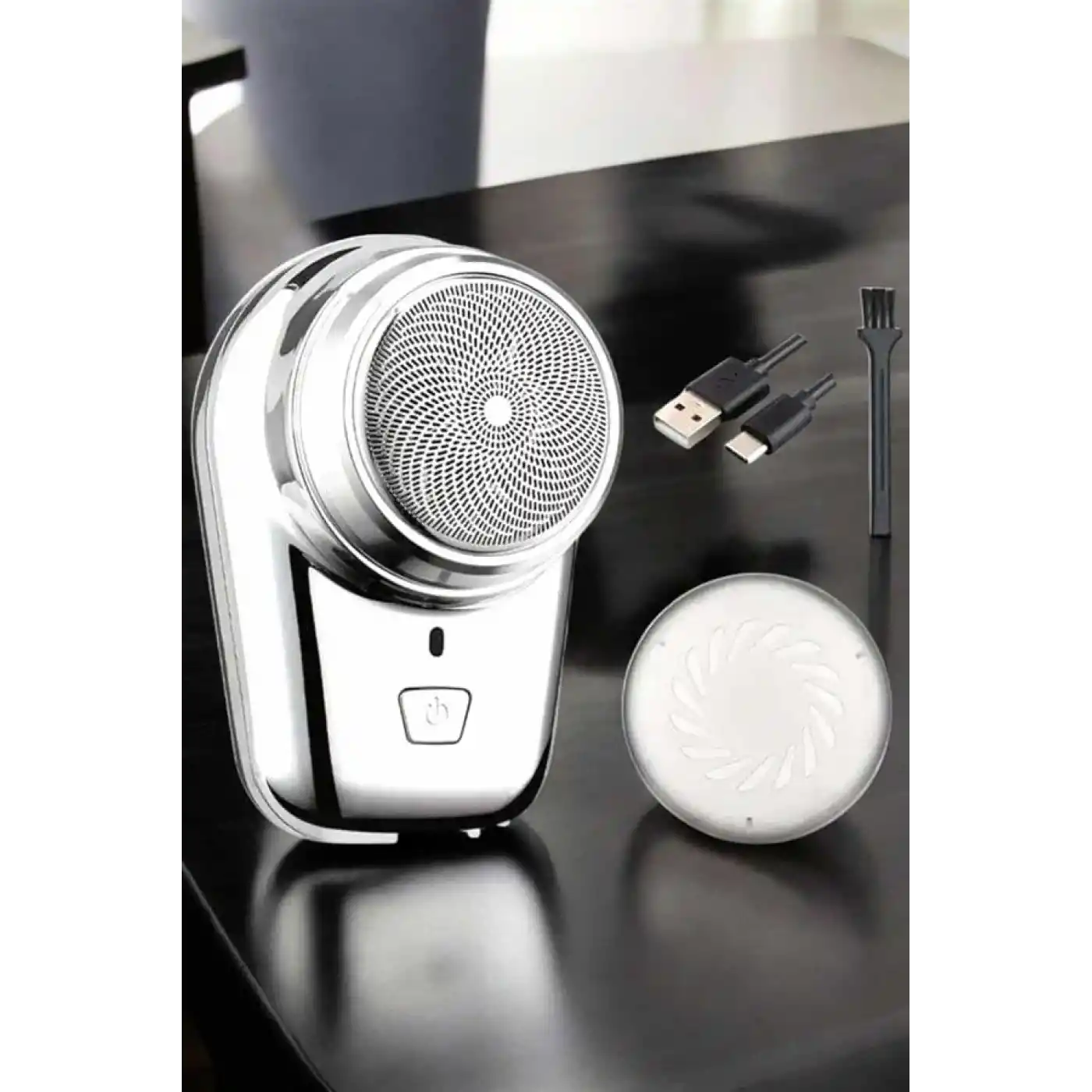 Seyahat Tipi Tıraş Makinesi Taşınabilir Kablosuz Mini Paslanmaz Çelik