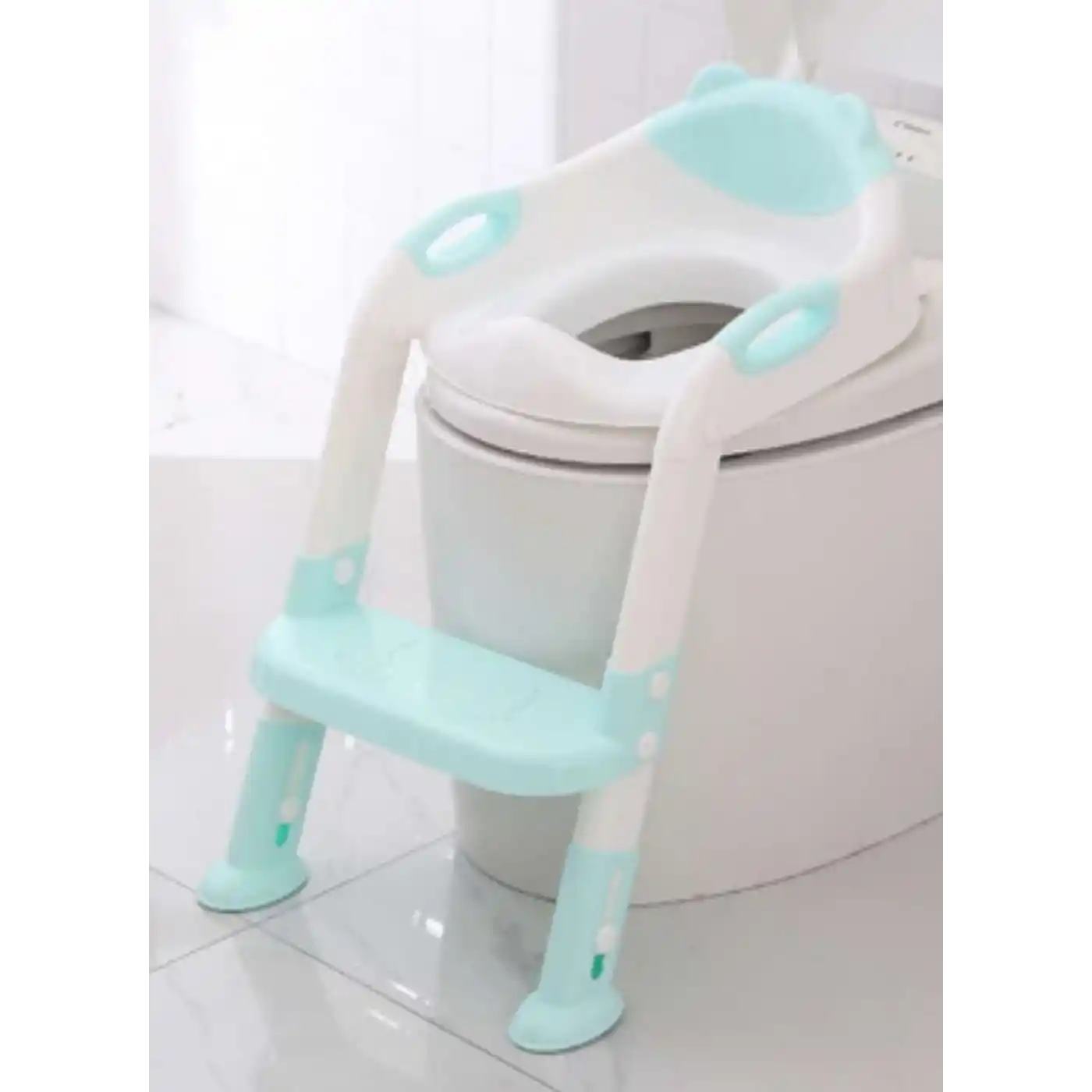 Softy Merdivenli Tuvalet Adaptörü - Çocuğunuz İçin Güvenli ve Konforlu Tuvalet Eğitimi Mavi