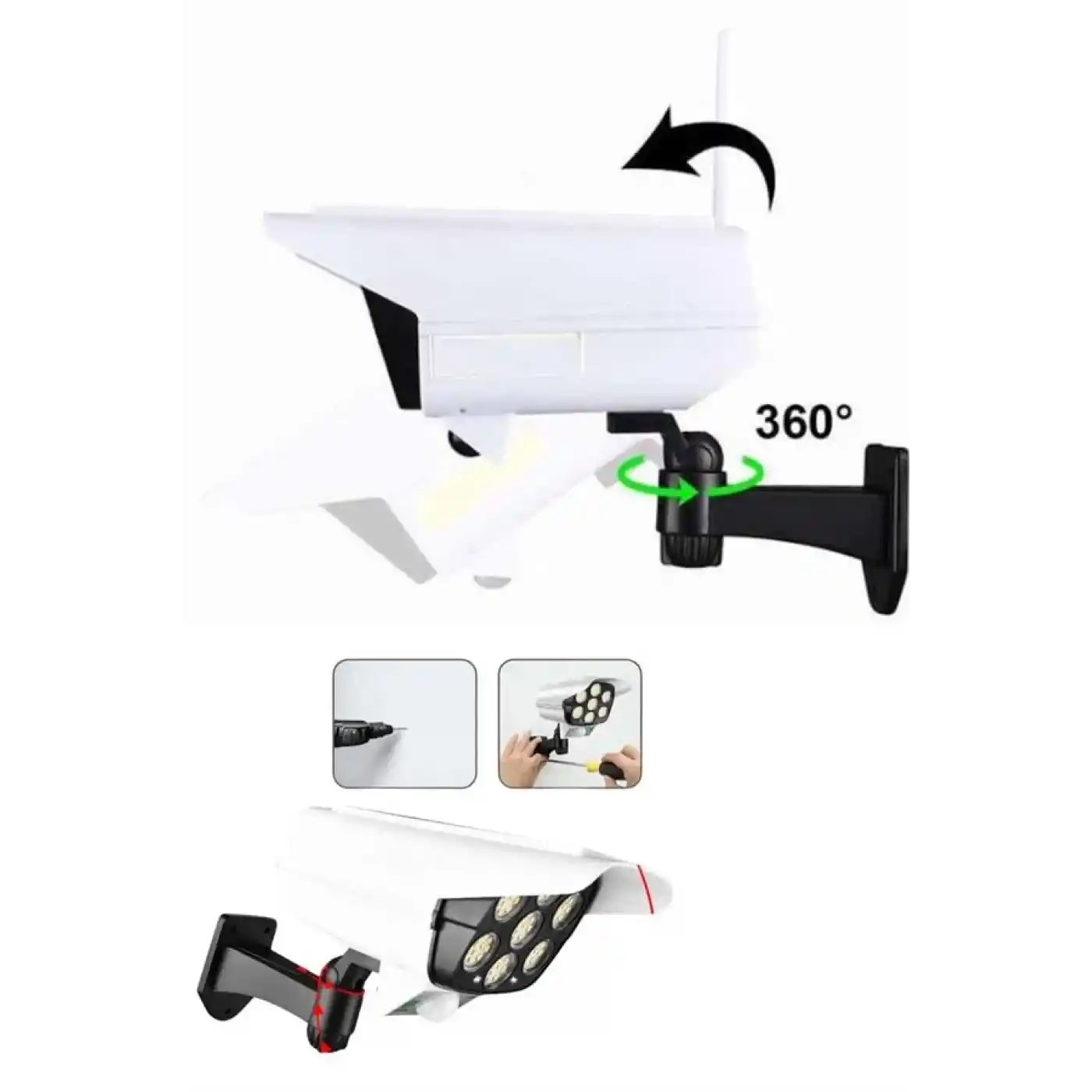 Solar Bahçe Lambası Uzaktan Kumandalı Kamera Görünümlü Hareket Sensörlü