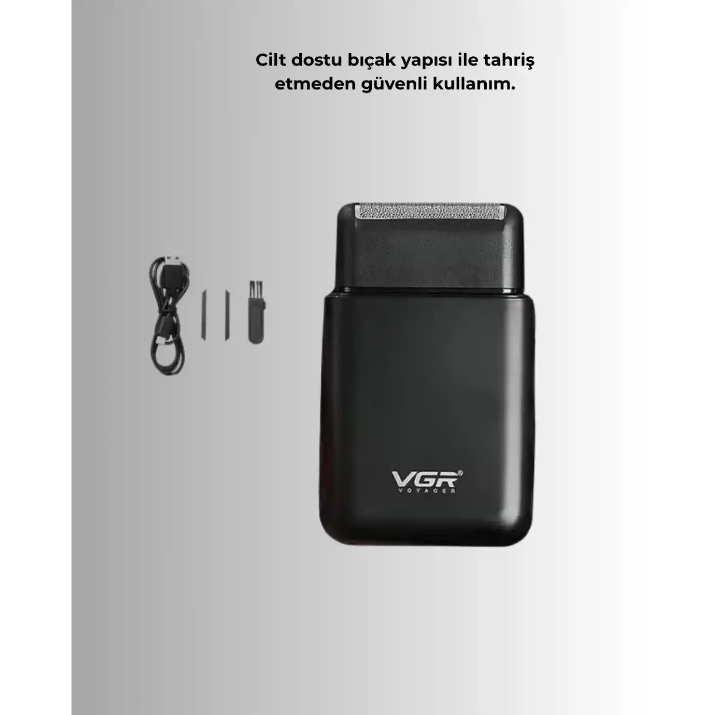 Taşınabilir Mini Elektrikli Tıraş Makinesi | Sessiz ve Güçlü Motor