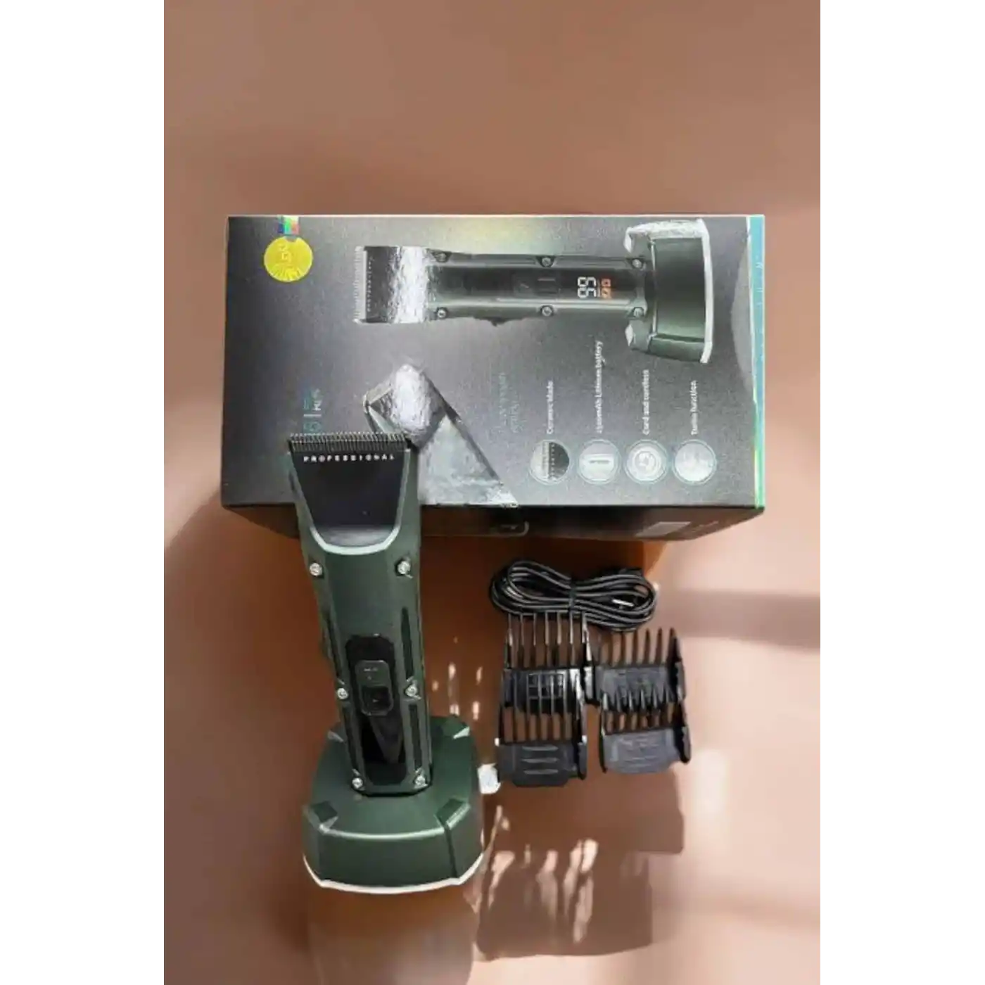 Tıraş Makinesi Dijital Göstergeli Turbo Motor Paslanmaz Çelik