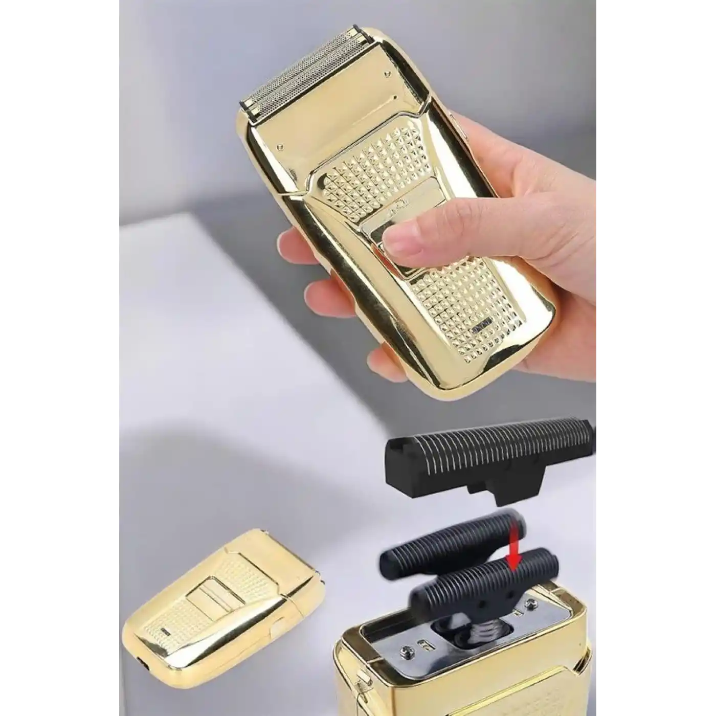 Tıraş Makinesi Paslanmaz Çelik Şarjlı Taşınabilir