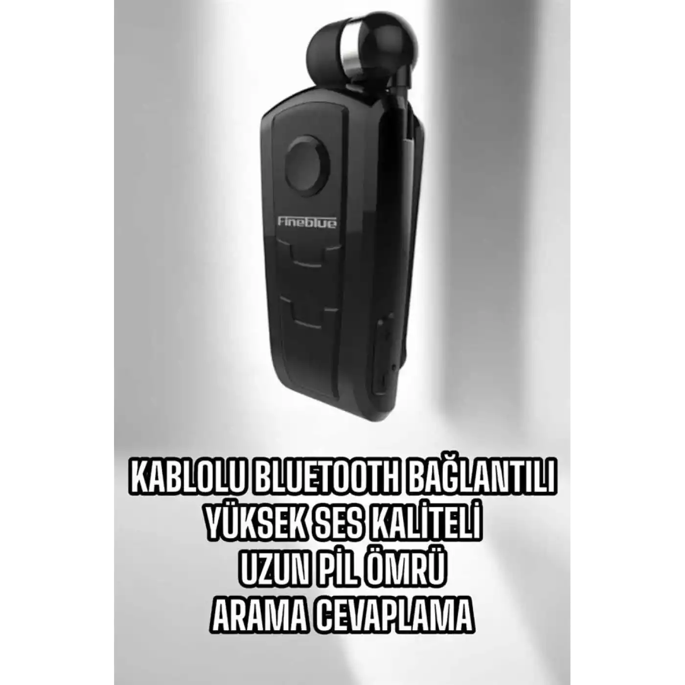 Tüm Telefonlara Uyumlu Mikrofonlu Titreşimli Makaralı Bluetooth Kulakiçi Kulaklık