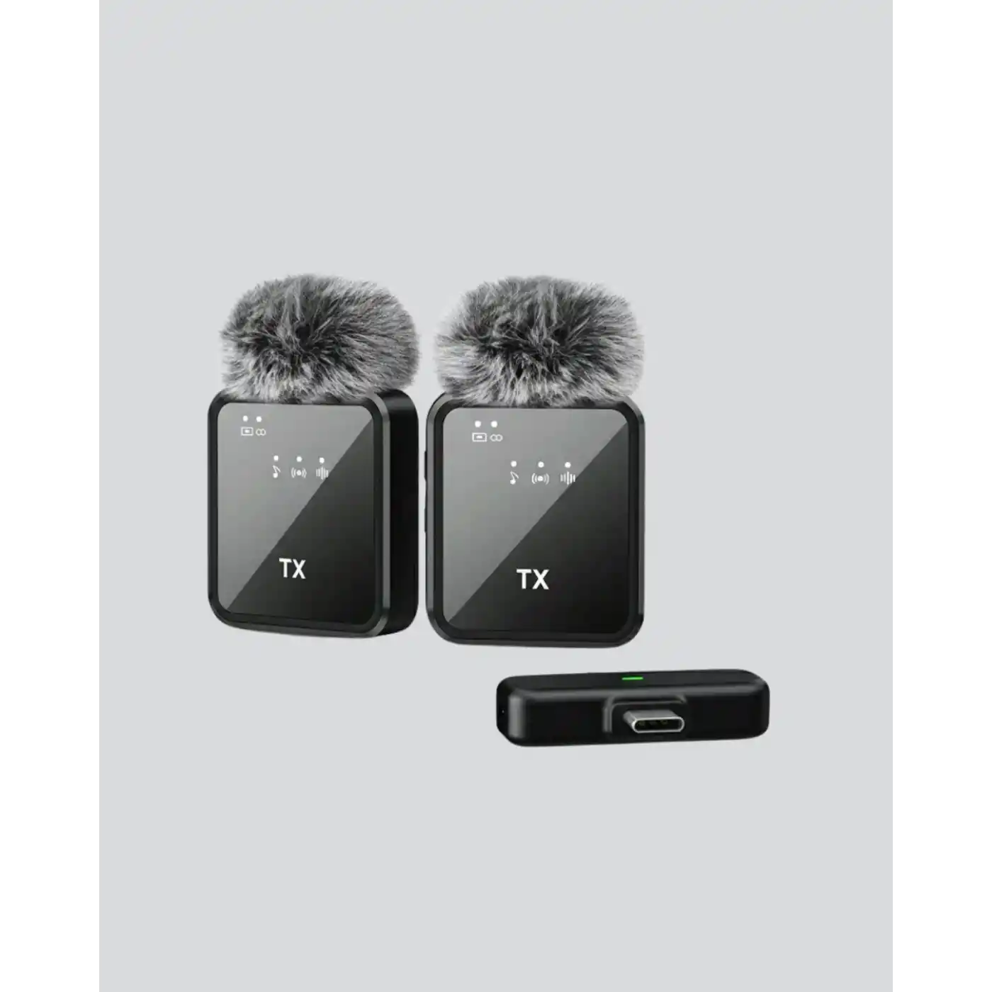 Vlog Podcast ve Röportajlar İçin Kablosuz Çift Yaka Mikrofon