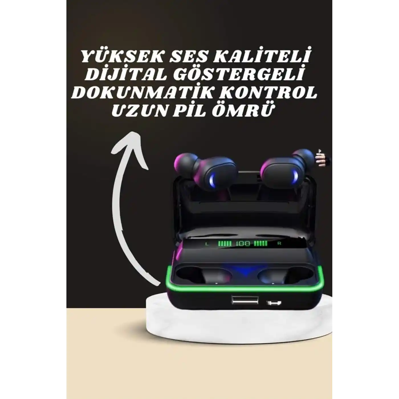 Yeni Nesil Akıllı Saat ve Bluetooth Kulaklık Kampanyası Android Ve İOS Uyumlu Uyku ve Sağlık Takibi