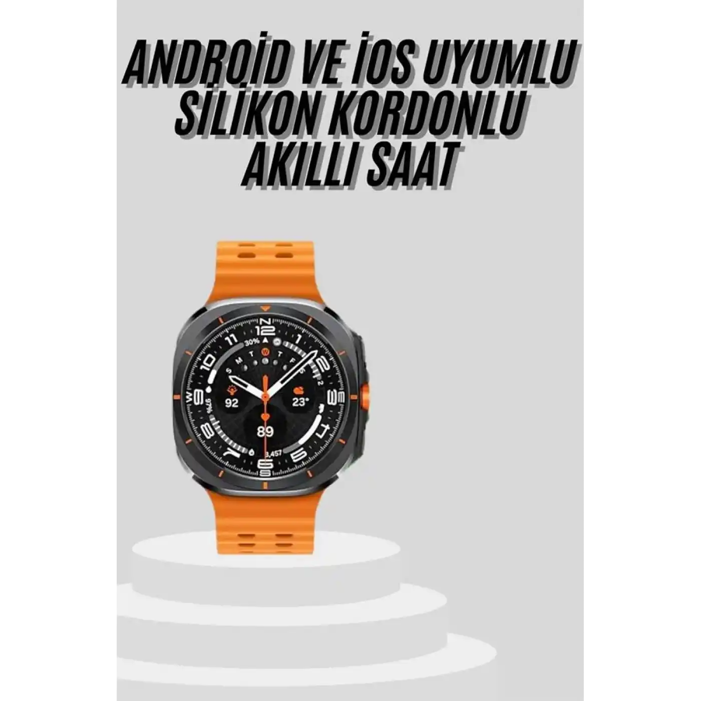 Yeni Nesil Çağrı Cevaplayabilen 47 MM Titreşimli Çok Fonksiyonlu Akıllı Saat