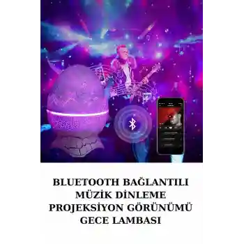 Dinozor Speaker Renk Değiştirme Projeksiyon Modu Bluetooth Hoparlör Gece Lambası