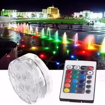 Su Geçirmez Kumandalı Renk Değiştiren Rgb Su Altı Led Lamba Spot