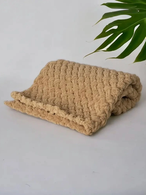 Burgu Puffy Bebek Battaniyesi | Bej