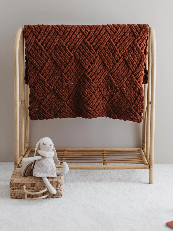 Küp Şeker Puffy Bebek Battaniyesi | Taba