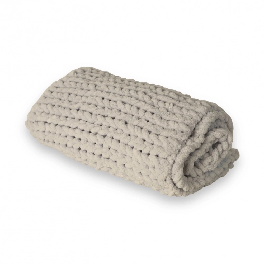 Burgu Puffy Bebek Battaniyesi | Açık Krem