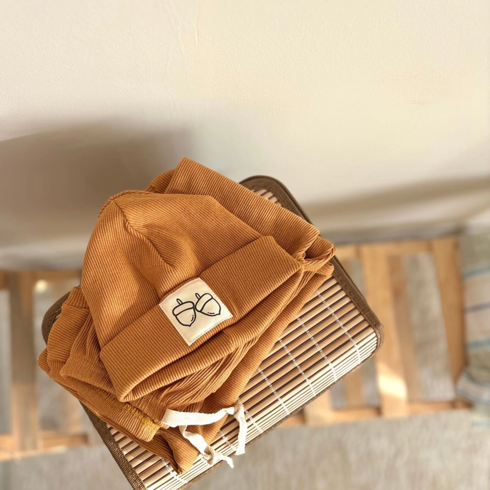 Mevsimlik Tiffle Üçlü Takım %100 Pamuk | Kahve