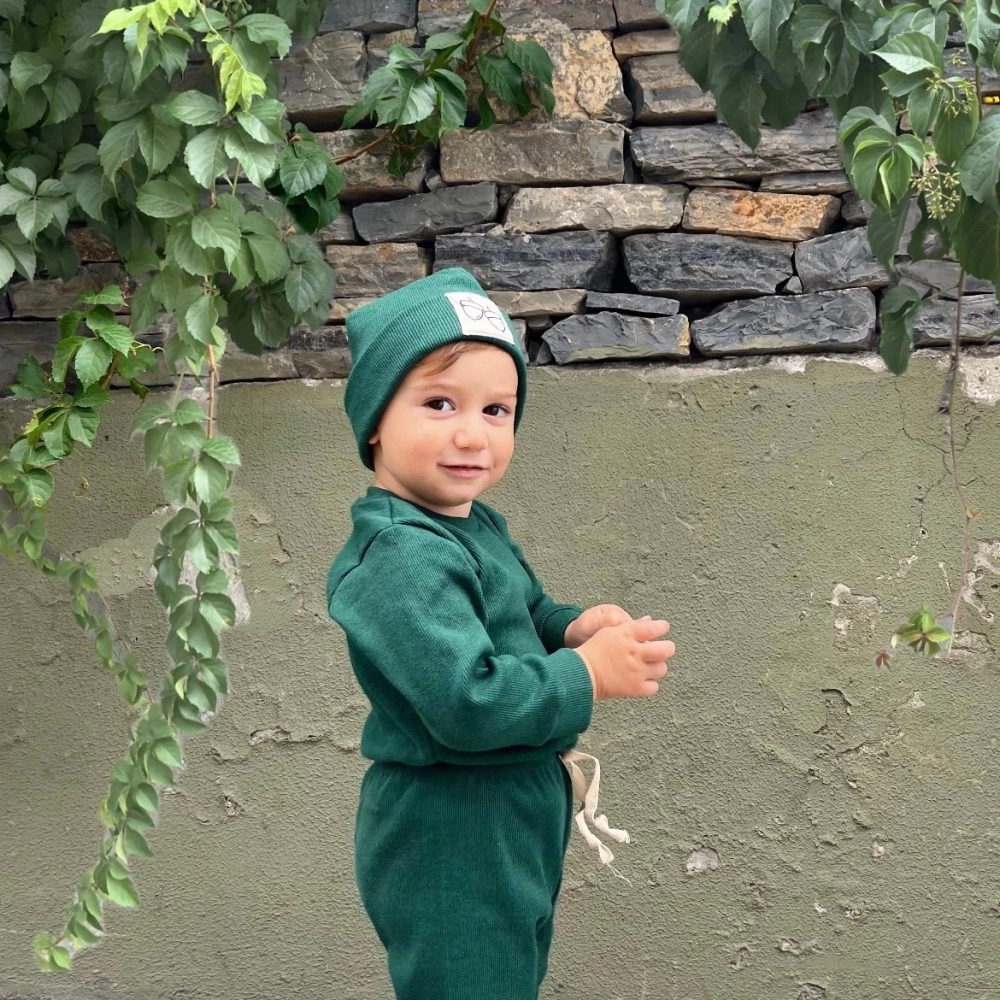 Mevsimlik Tiffle Üçlü Takım %100 Pamuk | Yeşil