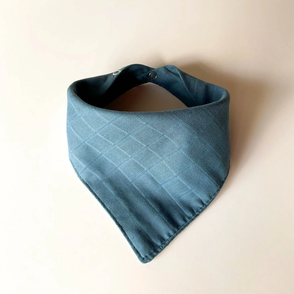 Müslin Bebek Fuları %100 Pamuk | Petrol Mavi