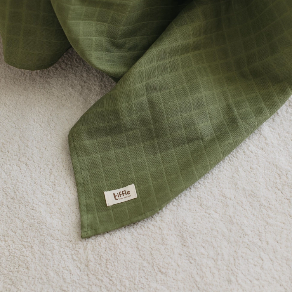 Müslin Bebek Örtüsü %100 Pamuk | Fıstık Yeşili