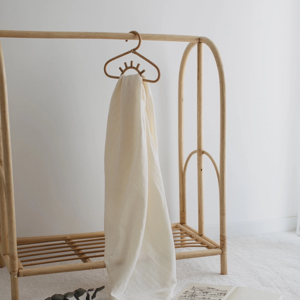 Müslin Bebek Örtüsü %100 Pamuk | Krem