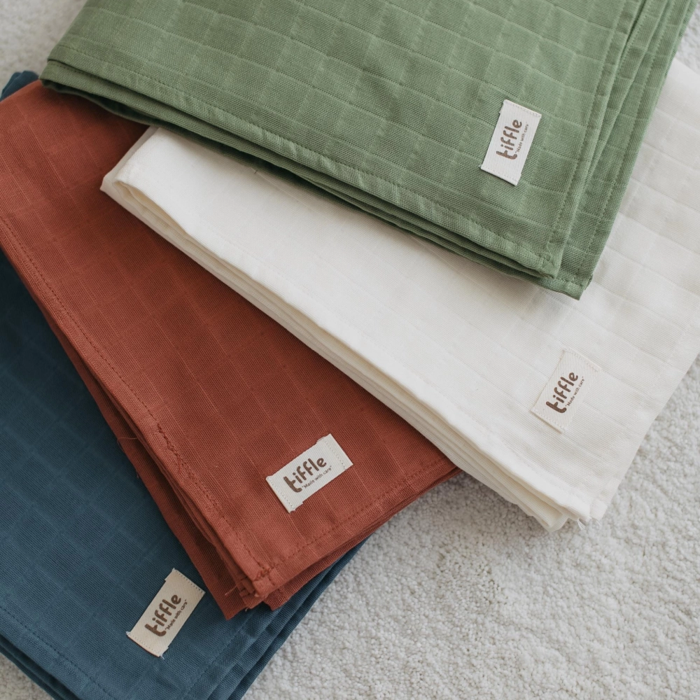 Müslin Bebek Örtüsü %100 Pamuk | Pastel Kırmızı