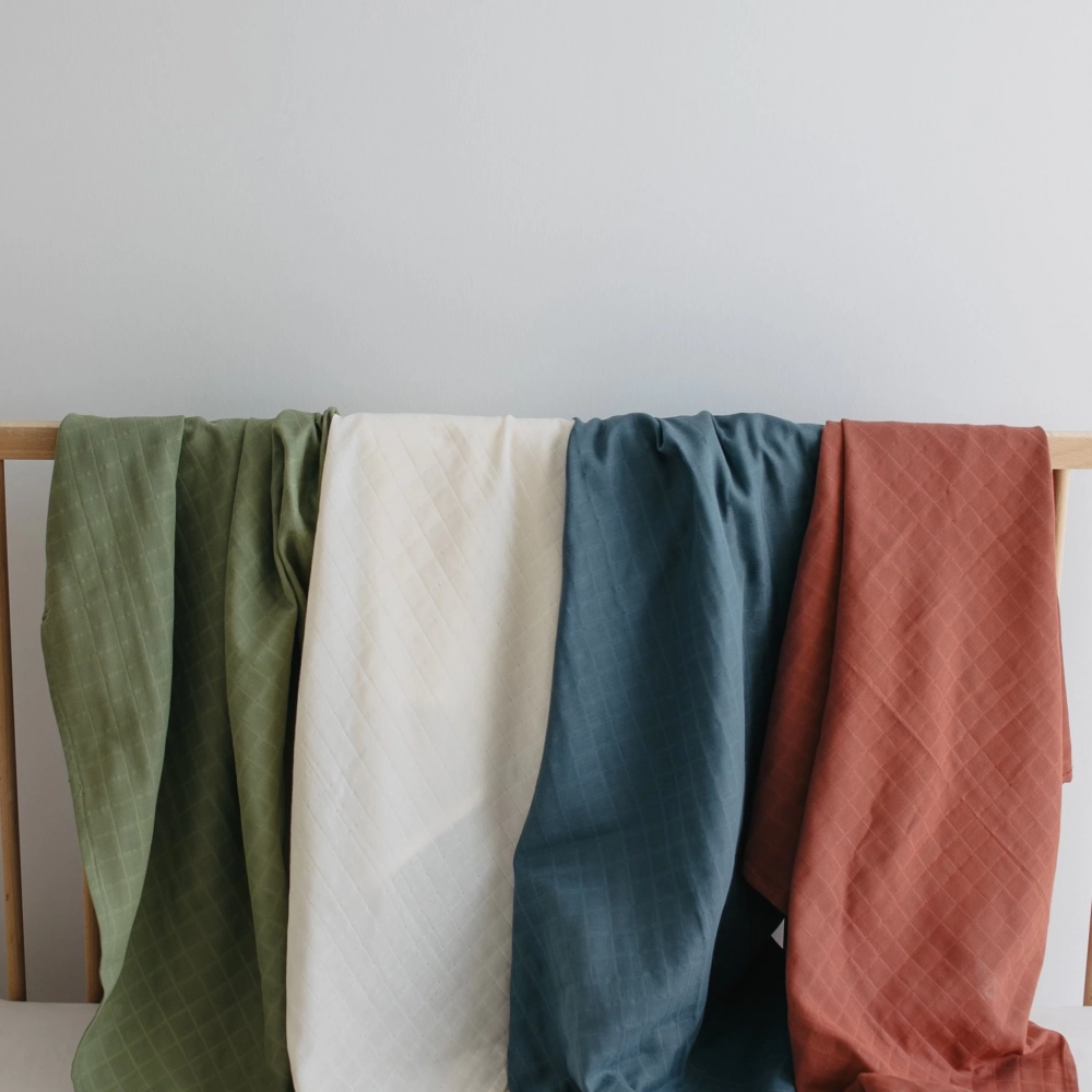 Müslin Bebek Örtüsü %100 Pamuk | Petrol Mavi