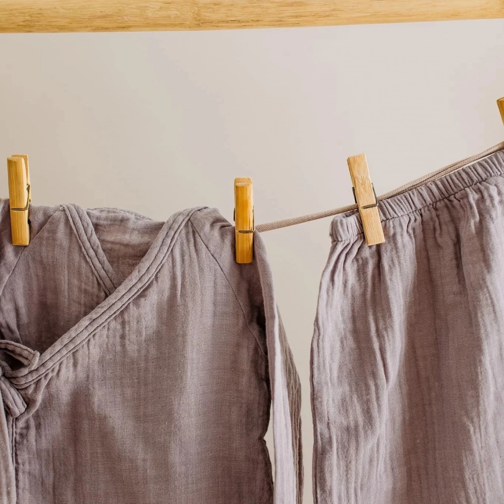 Müslin Üçlü Takım %100 Pamuk | Kahve