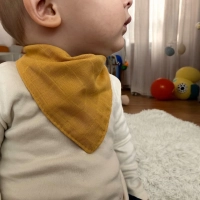 3’lü Takım Müslin Bebek Fuları | %100 Pamuk | Pastel