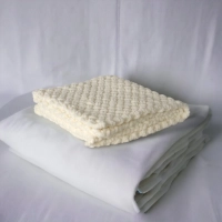 Hasır Puffy Bebek Battaniyesi | Açık Krem