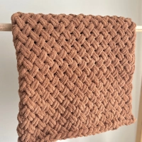 Hasır Puffy Bebek Battaniyesi | Kahve Moka