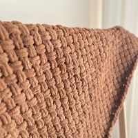 Hasır Puffy Bebek Battaniyesi | Kahve Moka