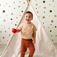 Kaşkorse Çocuk Tayt | Kiremit