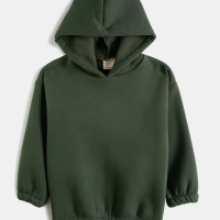 Kışlık Kapüşonlu Polar Çocuk Takım | Yeşil