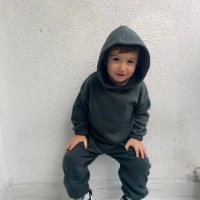 Kışlık Kapüşonlu Polar Çocuk Takım | Yeşil