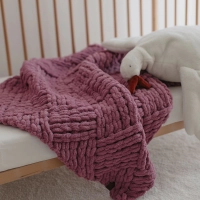 Küp Şeker Puffy Bebek Battaniyesi | Gül