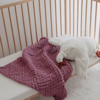 Küp Şeker Puffy Bebek Battaniyesi | Gül