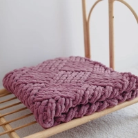 Küp Şeker Puffy Bebek Battaniyesi | Gül