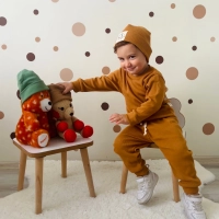 Mevsimlik Tiffle Üçlü Takım %100 Pamuk | Kahve