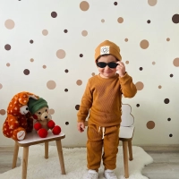 Mevsimlik Tiffle Üçlü Takım %100 Pamuk | Kahve